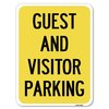 Signmission Guest and Visitor Parking Heavy-Gauge Aluminum Rust Proof Parking Sign, 18" x 24", A-1824-23933 A-1824-23933